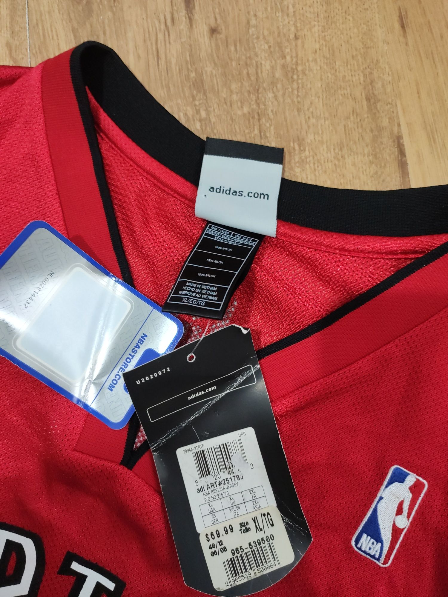 Maiou Adidas NBA Toronto Raptors mărimea XL