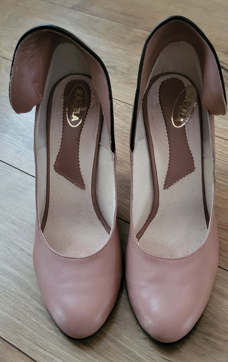 Pantofi roz-lila piele
