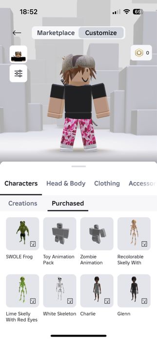 Аккаунт в игре Roblox