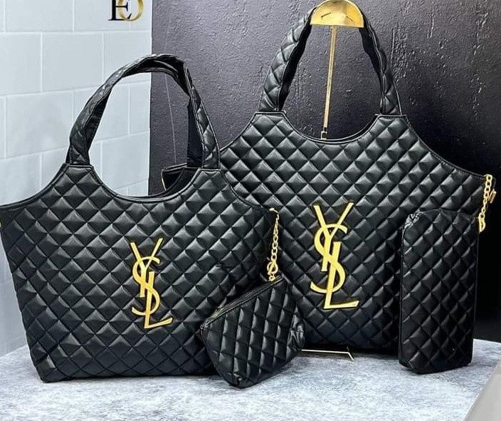 Geanta Ysl Maxy,logo metalic auriu,portofel simplu atasat, saculet