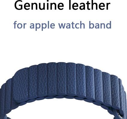 Curea / bratara de piele (leather loop) - Apple / iWatch - magnet