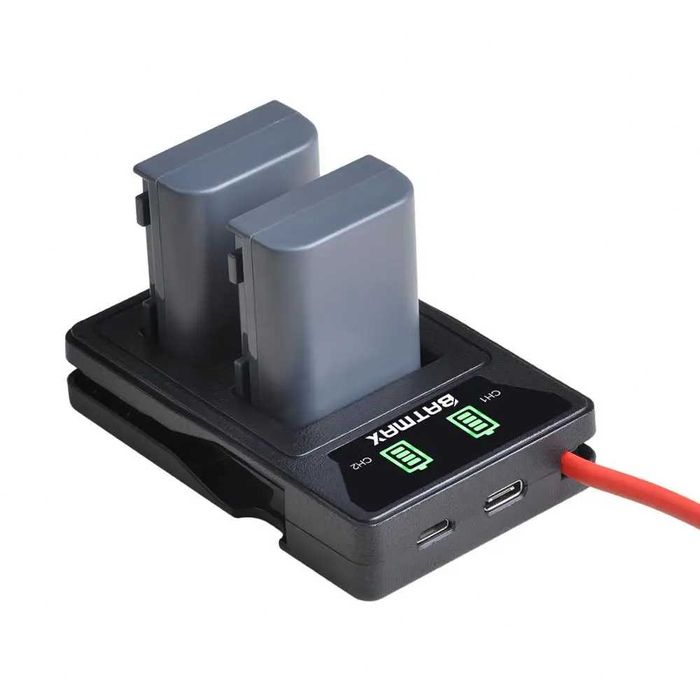 Set 2 acumulatori NB-2L NB-2LH + incarcator dublu Canon 400D G7 G9 S70