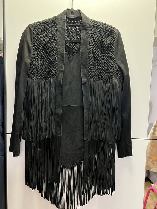 Geaca noua piele naturala Zara marimea M