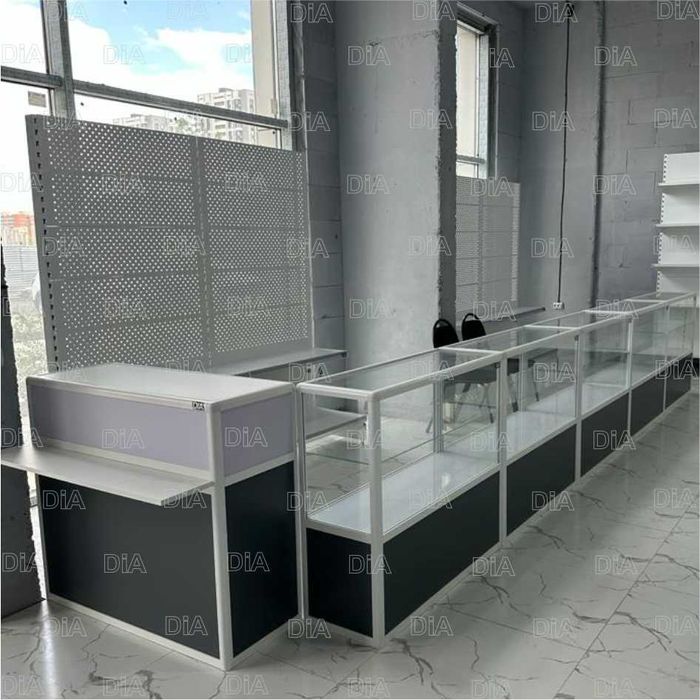 Oynaly vitrina, Акция, прилавки, savdo vitrinalar stellajlar