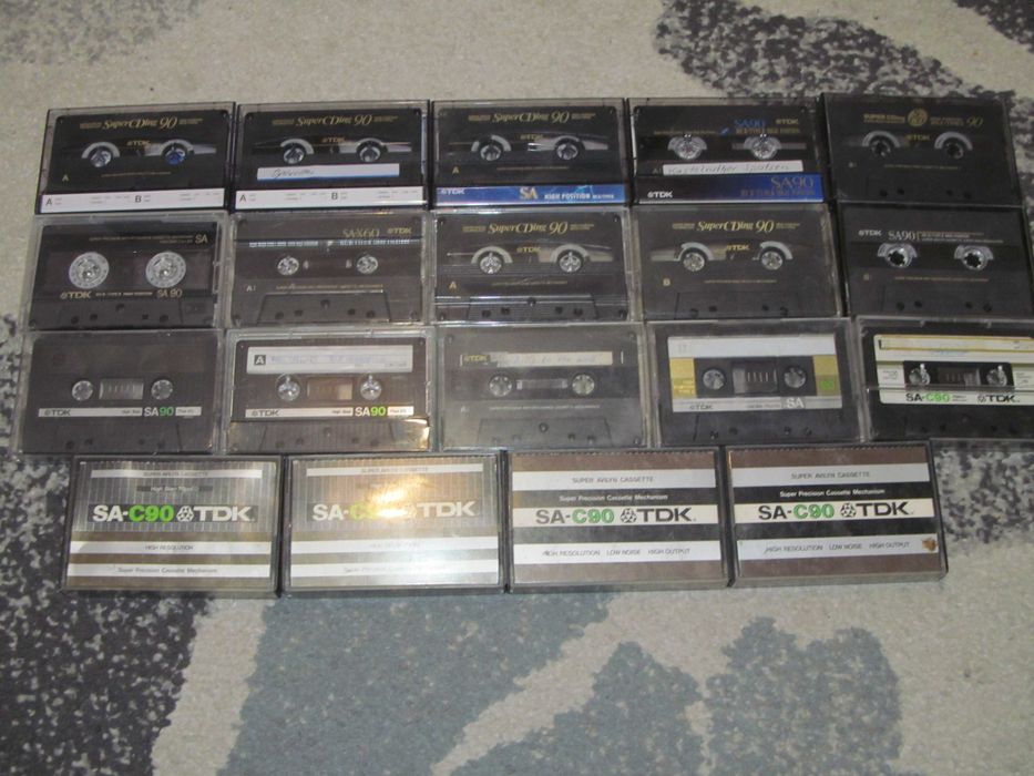 casete audio TDK crom lot de 19 buc.