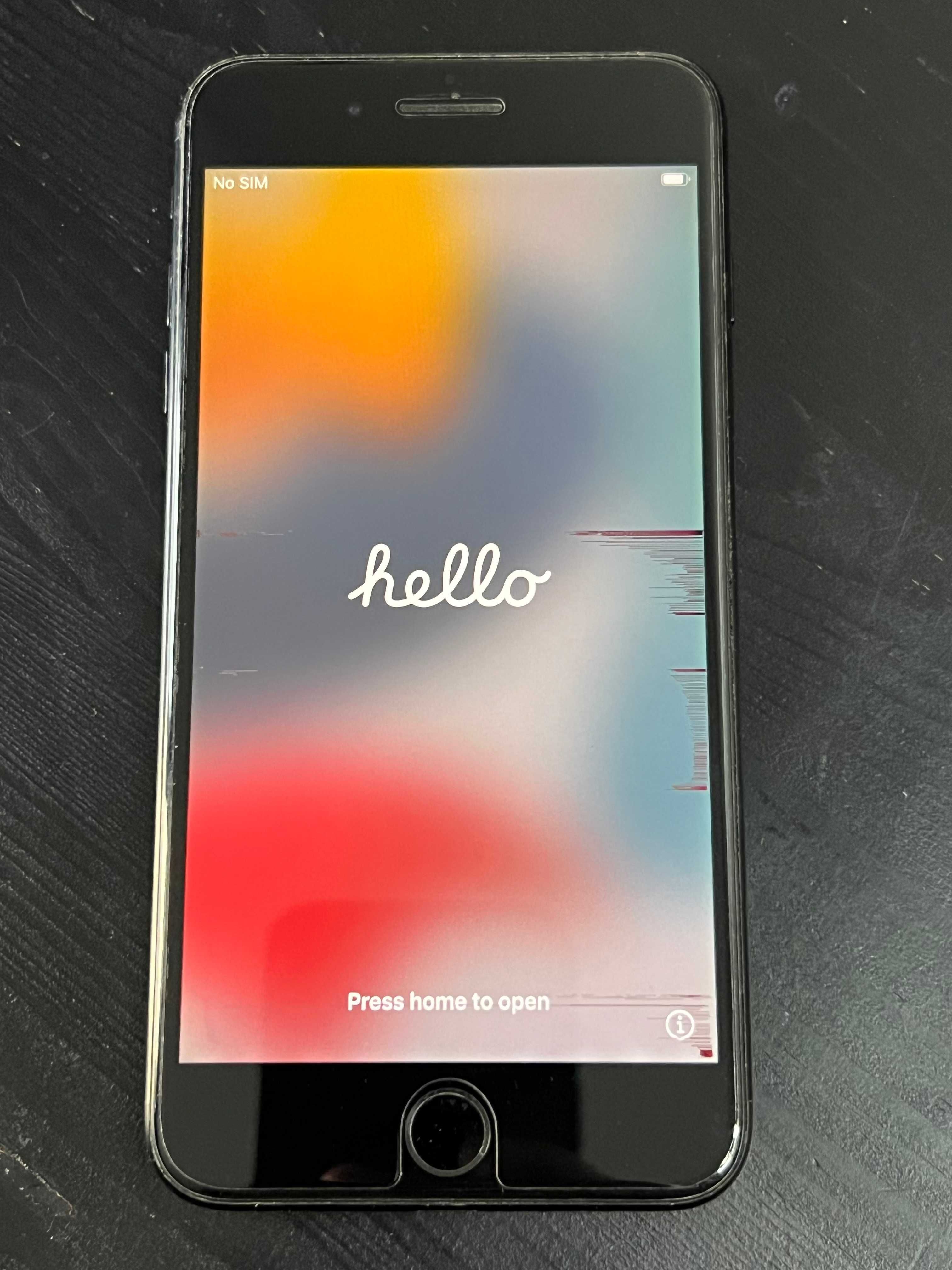 iPhone 7 Plus 128GB Jet Black, пълен комплект, 100% батерия