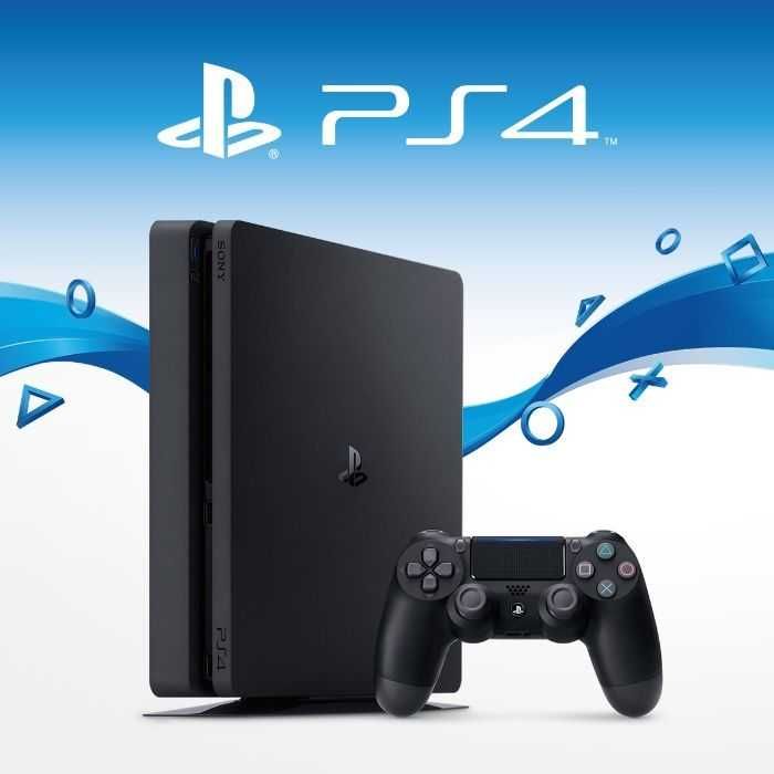 Конзола Sony Playstation 4 Slim 500 GB Реновирани  + 5 Игри