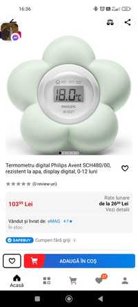 Termometru digital Philips Avent SCH480/00