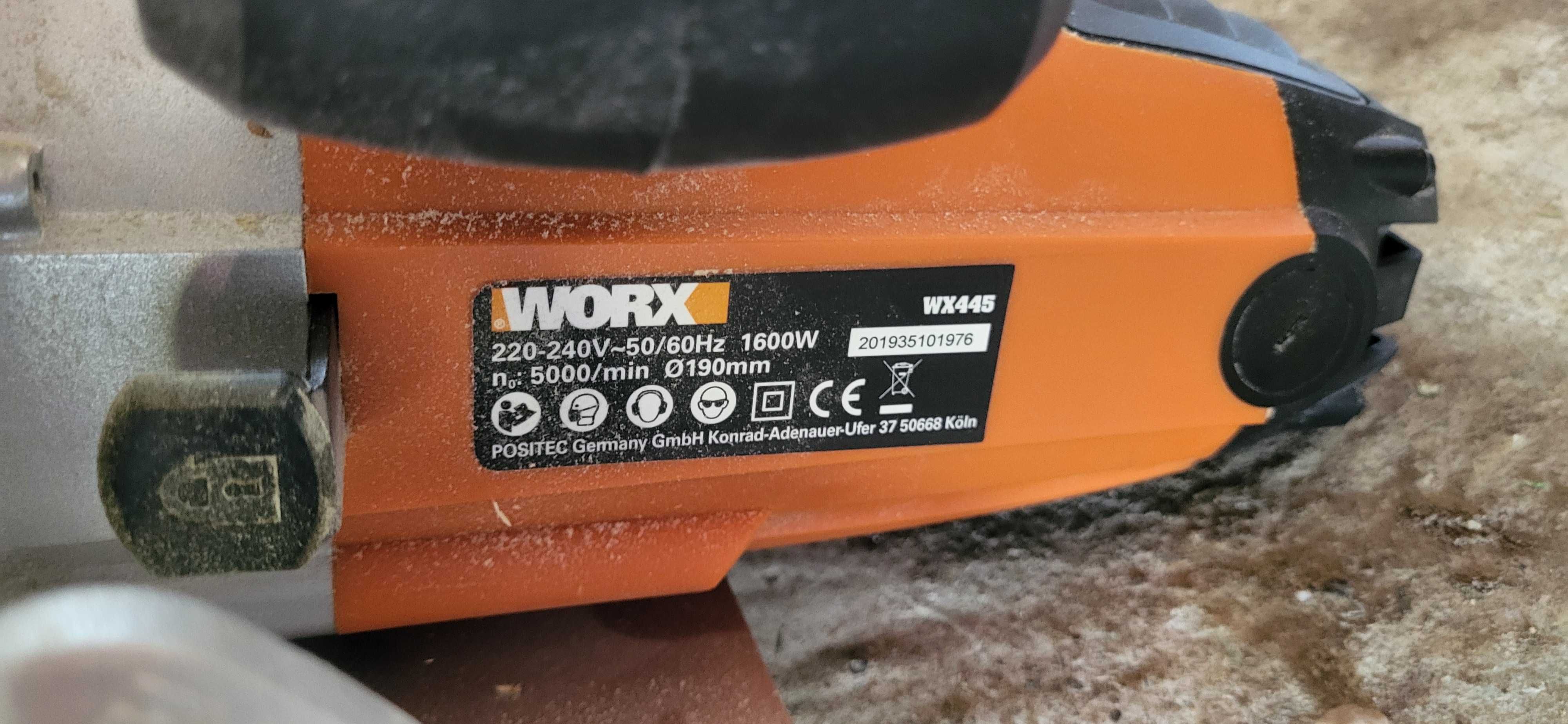 Fierăstrău circular manual Worx WX445 1600W max. 66mm