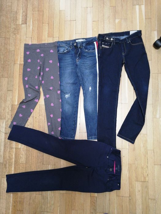 Маркови дрехи момиче 122-128, Зара, Tommy Hilfiger, Adidas