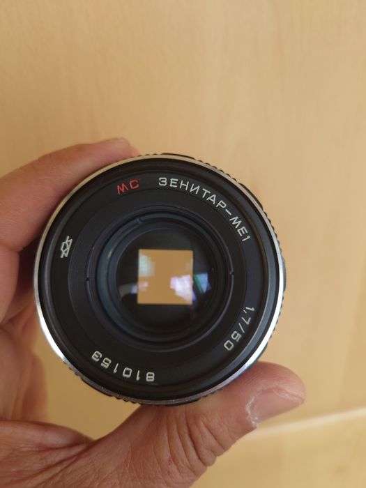 Obiectiv rar MC Zenitar ME1 Square bokeh