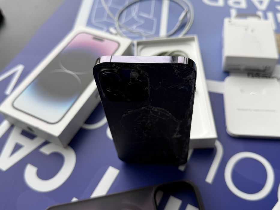 iPhone 14 Pro Max•512GB•Deep Purple Neverlocked/Spart Spate