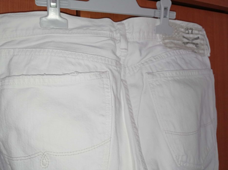 Blugi albi barbati Spencer masura 32/34(L)
