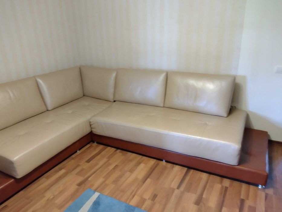 Coltar din piele crem -Alprom