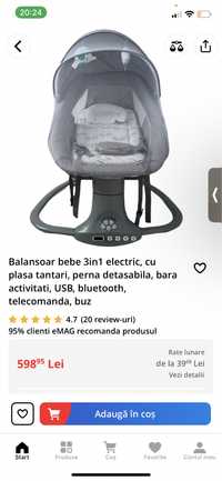 Balansoar electric bebe