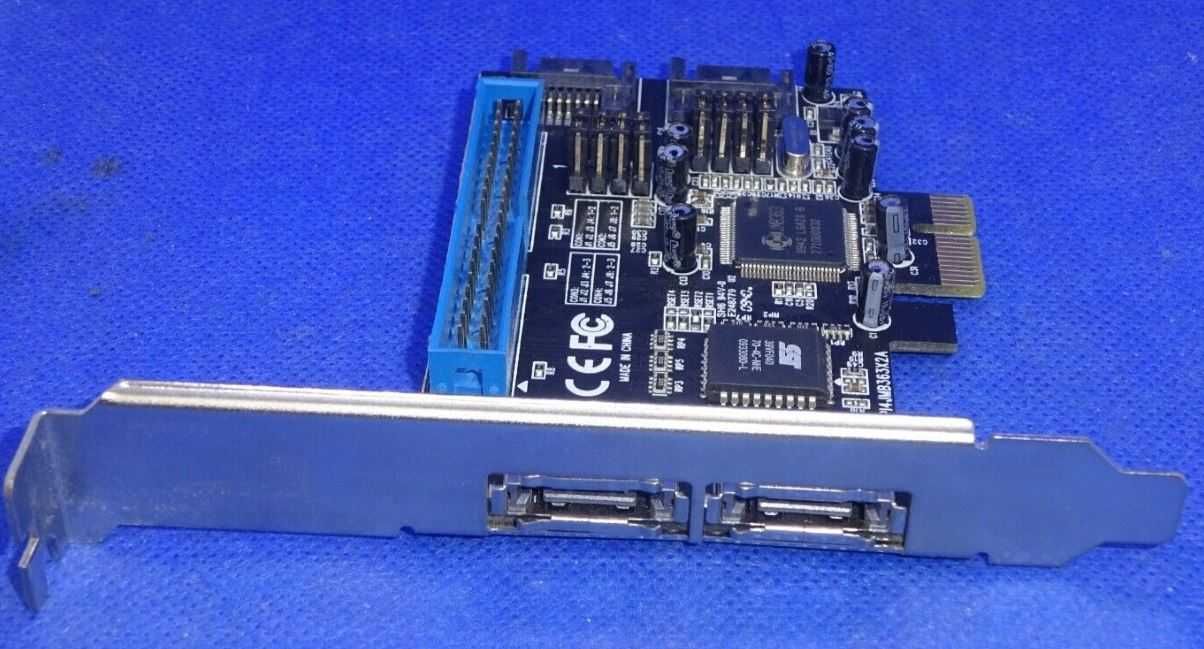 Адаптер DeLock PCIe x1 към 2x SATA, 2x eSATA, 2x IDE