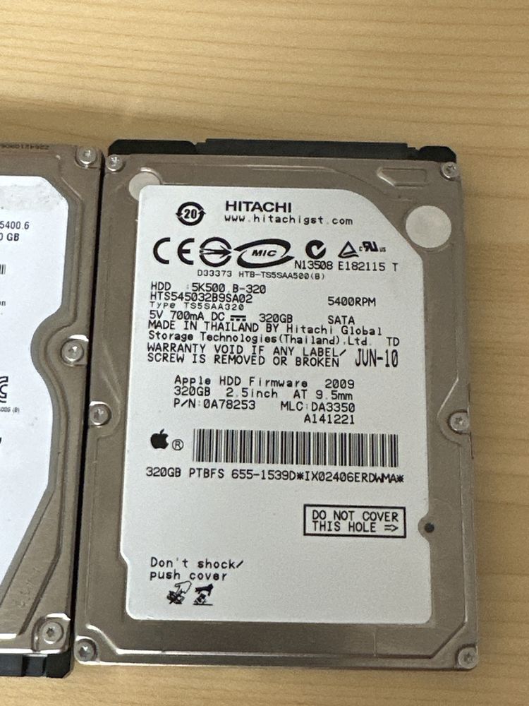 HDD 1TB, 500GB, 320GB 2.5inch si 3.5inch