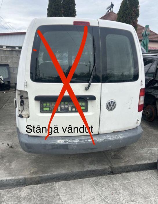 Usa spate dreapta vw cady an 2004-2009 culoare alb FARA STICLA
