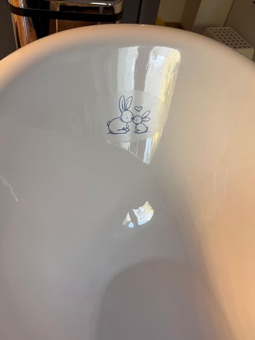 Cădiță bebeluș cu senzor de temperatură + suport metalic