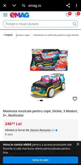 Mașinuța muzicala Dickie