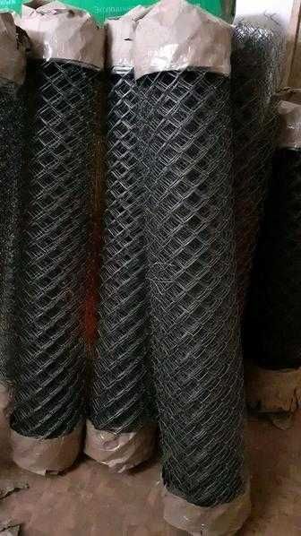 Сетка рабица черная, оцинкованная, ПВХ. Прочная, доставка! Недорого