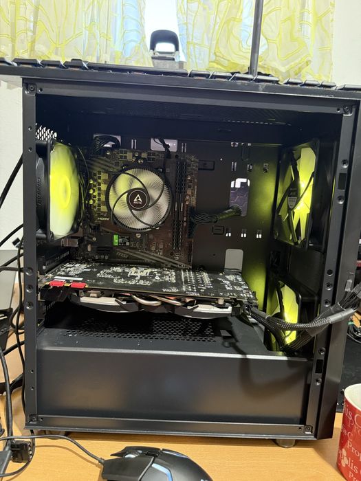 Desktop PC AmD Ryzen 5 4600G ,1TB ssd, 1060 placa video