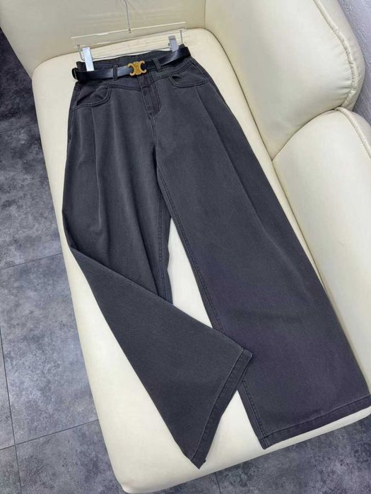 Jeans Celine cu curea inclusa marimea M L