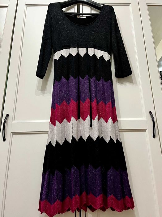 Rochie midi jerseu