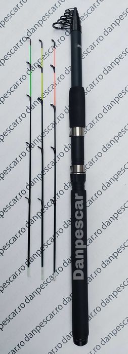 SET 4 Lansete fibra sticla ROBIN HAN Power tele feeder 3,30m 90-150gr