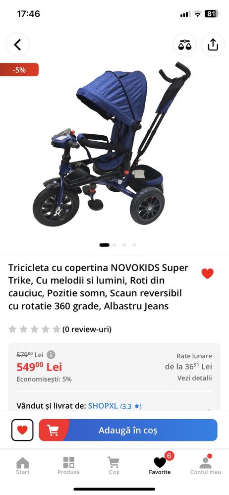 Tricicleta cu copertina, Cu melodi și lumini