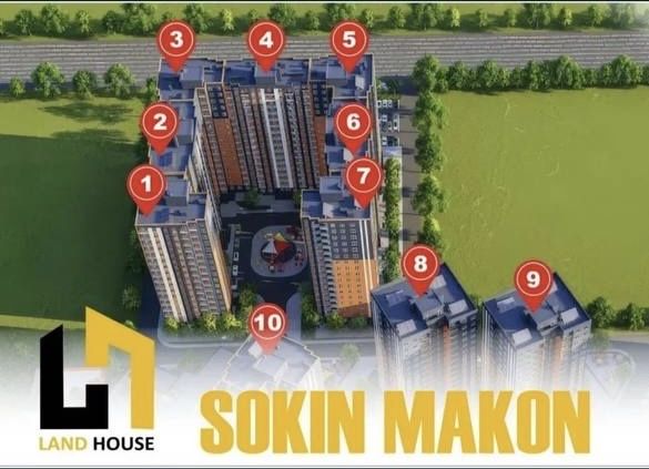 Sokin Makon uylar 1 xonali 41 kv