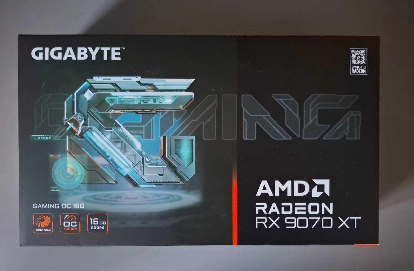 НОВА ! Видео Карта GIGABYTE Radeon RX 9070 XT Gaming OC 16G