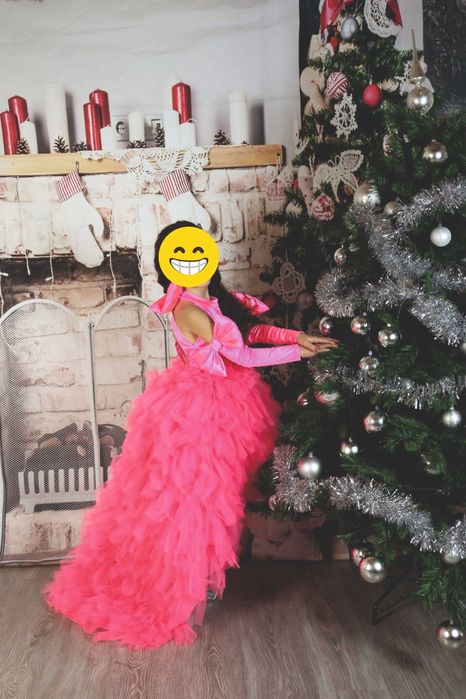 Rochie roz copii 5-6 ani