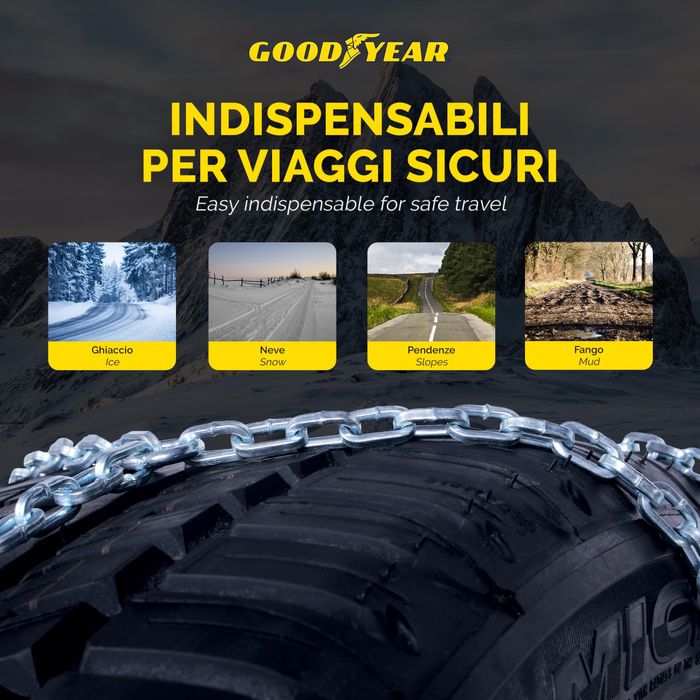 Lanțuri de zăpadă Goodyear 77914 "G9", 9 mm pentru autoturism