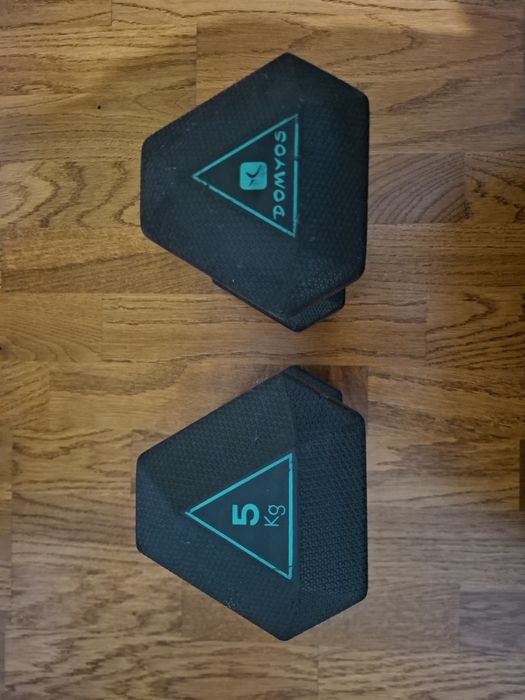 Gantere 5 kg – set 2 bucăți – stare foarte bună