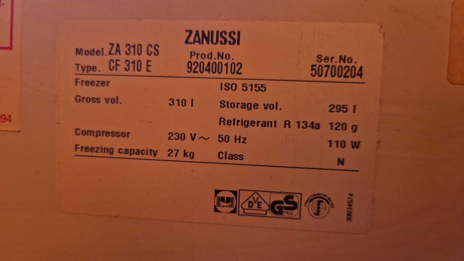 Фризер Zanussi ZA 310 CS