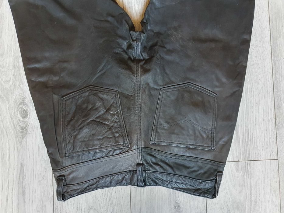 Pantaloni de piele JOHN DEVIN - Marimea 36 (Talie 89 cm)