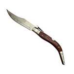 Briceag de vanatoare cricket, lamă oțel inoxidabil, maro, 50 cm