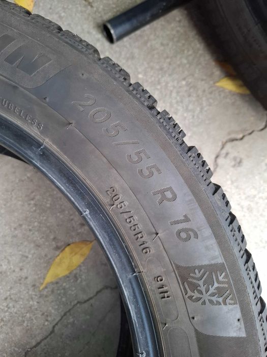 4 Зимни гуми Мишелин 205/55/16 ДОТ21 (безплатно поставяне)