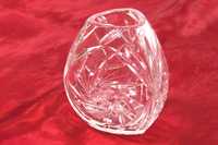GLASTRA, vaza ornamentala din cristal Pb 24%, handmade, unicat, NOUA