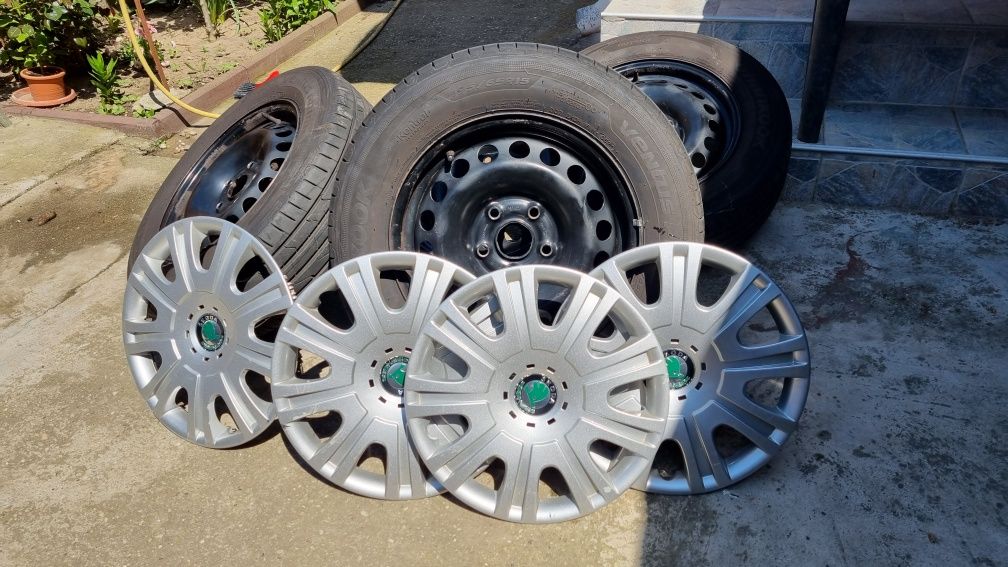 Jante 15" skoda octavia 2 echipate de vara