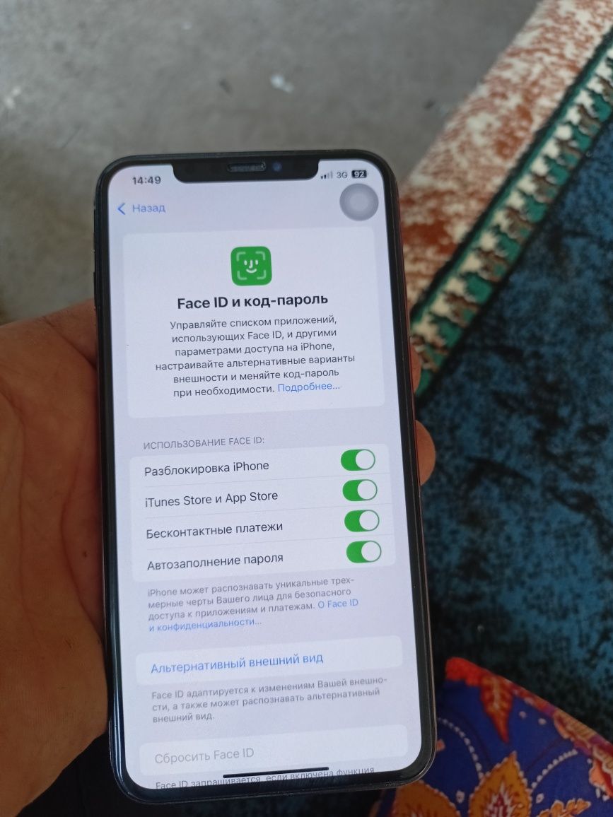Iphone xs max 256 tali