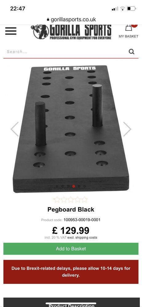 Pegboard Black  Pentru antrenamentul eficient al corpului nou in cutie