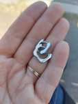 Cercei aur alb; 14 k, 2,44 g