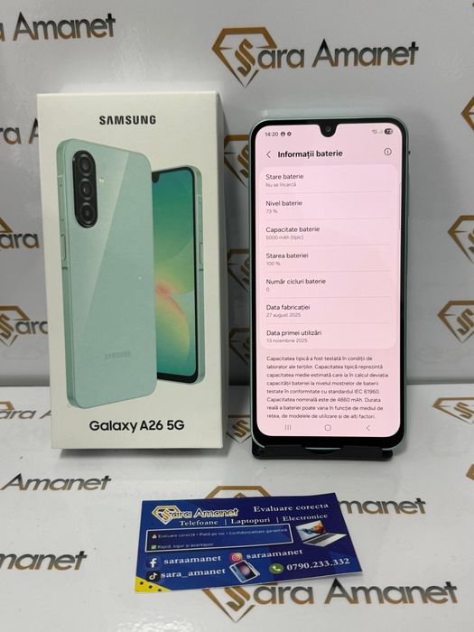 Samsung A26 5G ( nou ) Sara Amanet