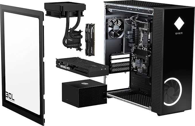 HP OMEN 30L Gaming Case with motherboard