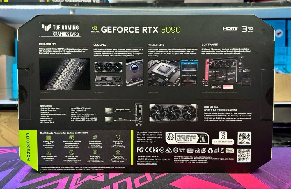 ASUS TUF Gaming GeForce RTX5090 32GB GDDR7 OC Edition