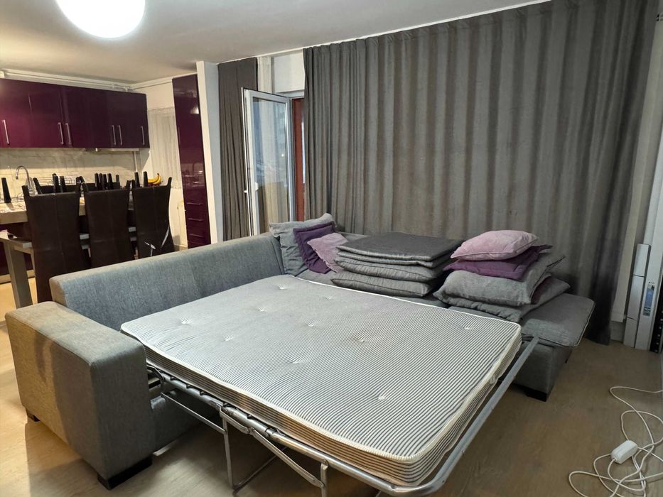 Canapea coltar extensibil gri