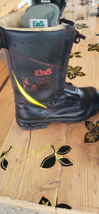 Cizme piele bocanci protectie pompieri germania ews awg svsu isu