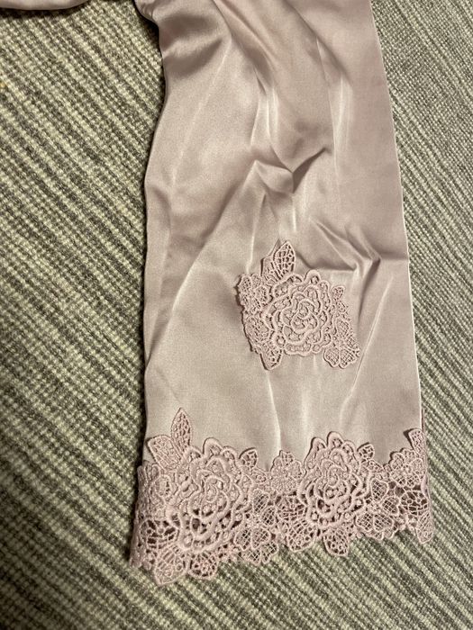 Compleu 2 piese halat+ rochie satin